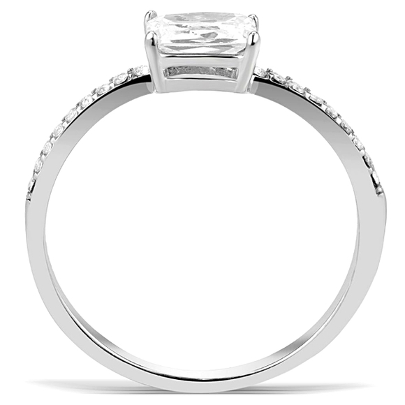 Lowest Price Jewelry Cheapest Stainless CZ Women's Wedding Rings Free Shipping - Picture 4 of 8